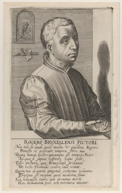 Roger van der Weyden der Jüngere, ca. 1610 von Hendrik the Elder Hondius