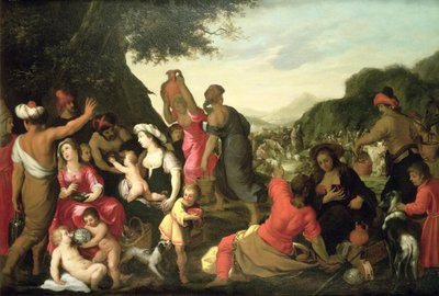 Die Israeliten in der Wüste von Hendrik van the Elder Balen