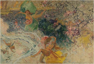 Skizze für das Rathaus von Aubervilliers: Allegorie (Decke des Festsaals) von Henri Gaston Darien
