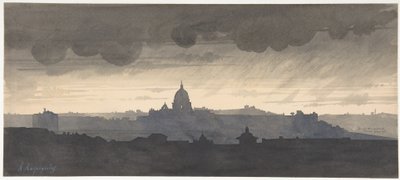 Der Petersdom vom Pincio aus gesehen, Rom von Henri-Joseph Harpignies