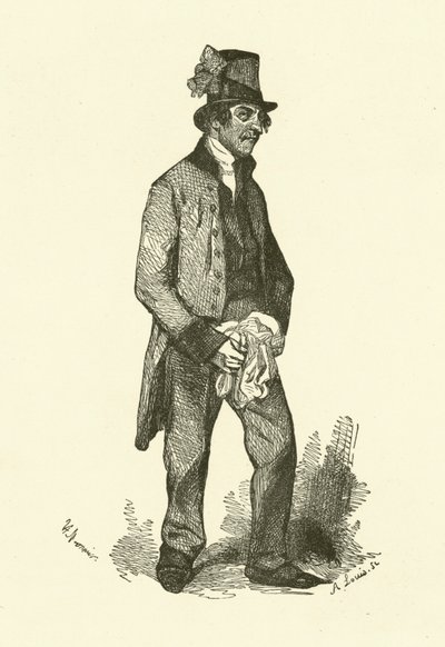 Der Stumme (Gravur) von Henri Bonaventure (after) Monnier