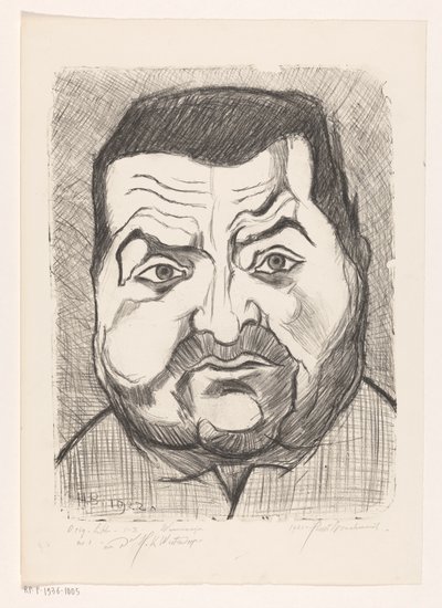 Porträt eines unbekannten Mannes von Henri Braakensiek (signed by artist)