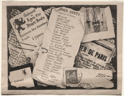 Abendessen Einladung von Henri Charles Guérard