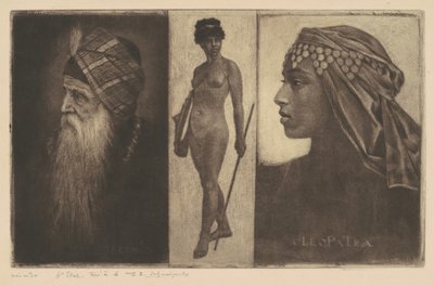 Salomon und Cleopatra von Henri Charles Guérard