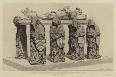Grab von Philippe Pot, Großseneschall von Burgund, 15. Jahrhundert von Henri Charles Guérard