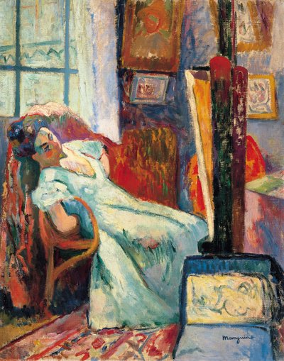 Modell ruht, 1905 von Henri Charles Manguin