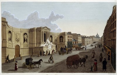 Brunnen der Rue de Grenelle, um 1820 in „Vues de Paris“ von Courvoisier 1827 von Henri Courvoisier Voisin