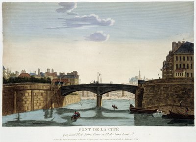 Le Pont de la Cité - in „Views of Paris“ von Courvoisier von Henri Courvoisier Voisin