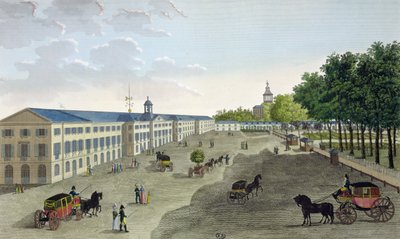 Ansicht der neuen Galerie des Naturhistorischen Museums im Jardin des Plantes in Paris, graviert von Claude Fortier (1775-1835) von Henri Courvoisier Voisin