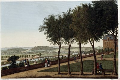 Ansicht von der Terrasse von St Germain en Laye - in „Vues de Paris“ von Courvoisier von Henri Courvoisier Voisin