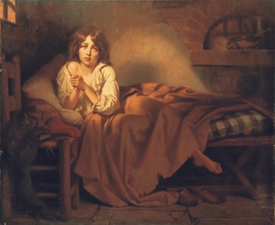 Dauphin Louis XVII im Tempelgefängnis, 1851 von Henri Decaisne
