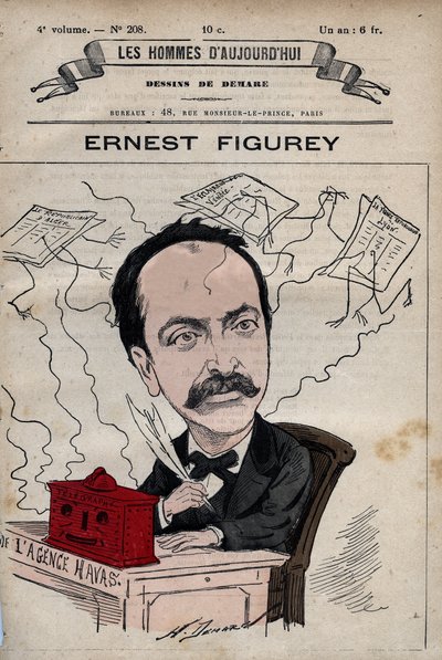 Karikatur von Ernest Figurey (1836-1903) aus 