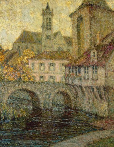 La Porte de Bourgogne, Moret von Henri Eugene Augustin Le Sidaner