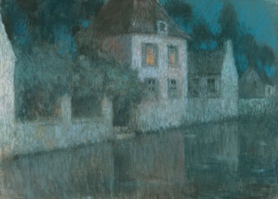 Der Kanal nach Nemours von Henri Eugene Augustin Le Sidaner