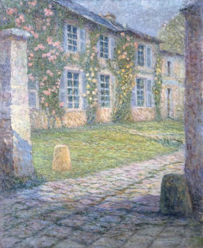 Das Rosenhaus in Versailles von Henri Eugene Augustin Le Sidaner