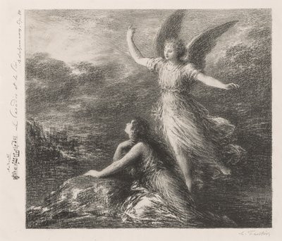 Debüt aus Paradies und die Peri (Zweite Platte) von Henri Fantin-Latour