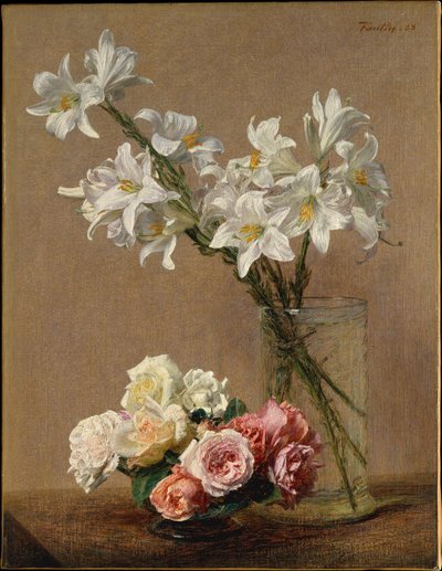 Rosen und Lilien von Henri Fantin-Latour