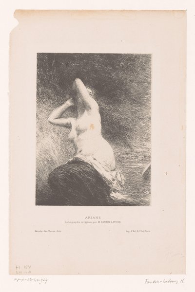 Ariadne auf der Insel Naxos zurückgelassen von Ignace Henri Jean Fantin Latour