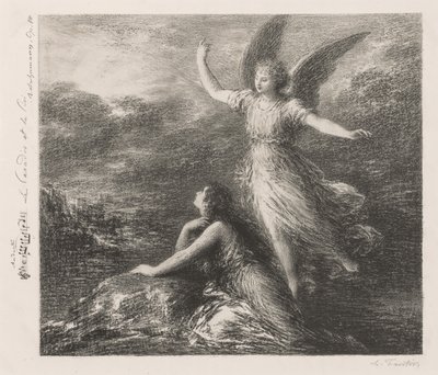 Debüt aus Paradies und die Peri (Zweite Platte) von Ignace Henri Jean Fantin Latour