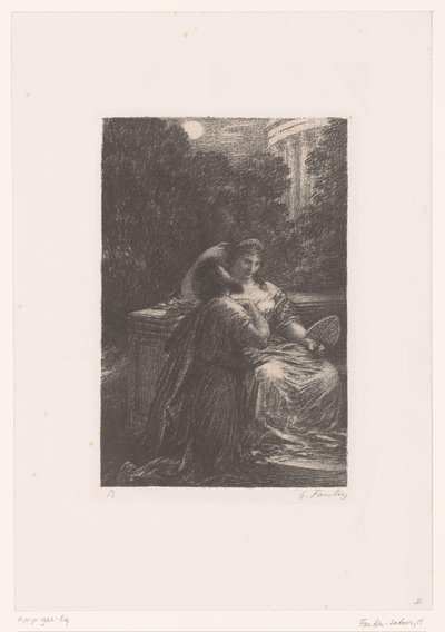 Dido und Aeneas im Mondlicht von Ignace Henri Jean Fantin Latour