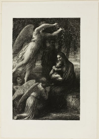 Die Kindheit Christi: Die Ruhe der Heiligen Familie von Ignace Henri Jean Fantin Latour