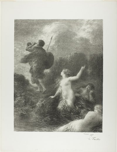 Götterdämmerung: Siegfried und die Rheintöchter von Ignace Henri Jean Fantin Latour