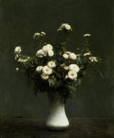 Vase mit Chrysanthemen von Henri Fantin Latour