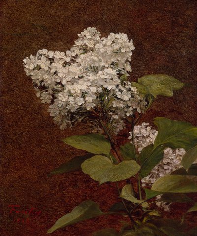 Weiße Flieder von Ignace Henri Jean Fantin Latour