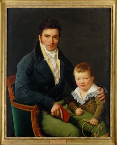 Barbet und sein Sohn von Henri Francois Riesener
