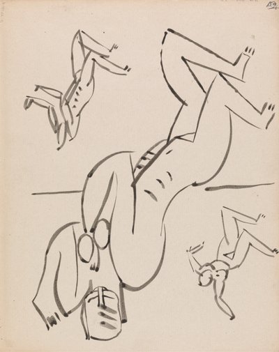 Drei Studien für eine weibliche Figur von Henri Gaudier Brzeska