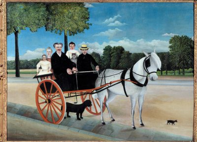 Die Kutsche von Vater Junier von Henri J.F. Rousseau