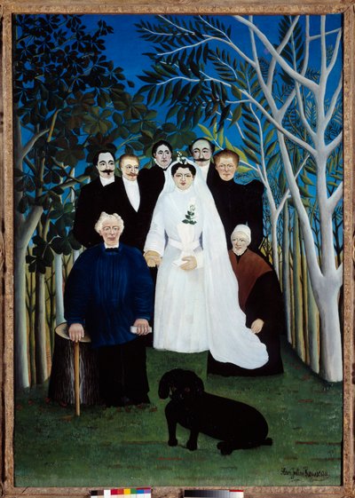 Die Hochzeit um 1905. Gemälde von Henri Rousseau dit Le Douanier (1844-1910) von Henri J.F. Rousseau