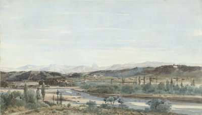 Landschaft mit einem Flusstal in Südfrankreich von Henri Joseph Harpignies