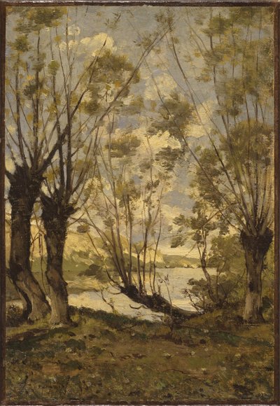 Weiden am Ufer der Loire von Henri Joseph Harpignies