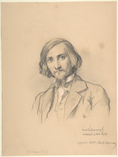 Porträt von Anton Heinrich Springer (1825–1895) von Henri Lehmann