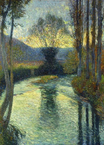 Am Ufer des Flusses von Henri Martin