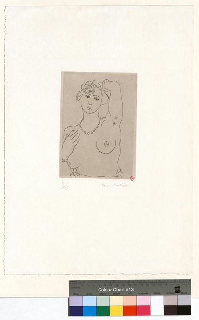 Frauenbüste mit Halskette und Armband von Henri Matisse