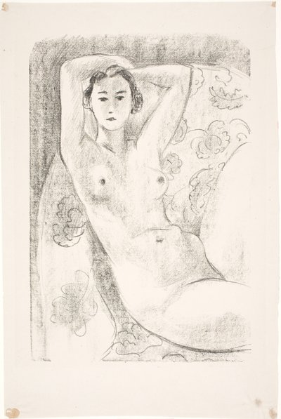 Weibliches Modell, sitzend in einem Lehnstuhl von Henri Matisse