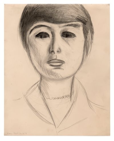 Porträt einer jungen Frau (Elsa Glaser) von Henri Matisse
