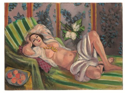 Liegende Odaliske mit Magnolien von Henri Matisse
