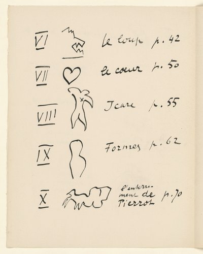 Tafel der Bilder 2. Aus "Jazz". S. 150 von Henri Matisse