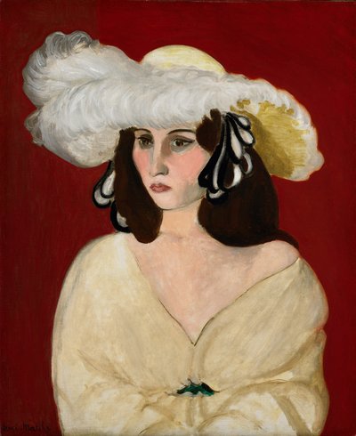Weiße Federn von Henri Matisse