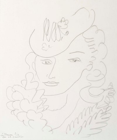 Frau mit Hut von Henri Matisse