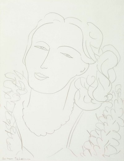 Frau ohne Hut von Henri Matisse