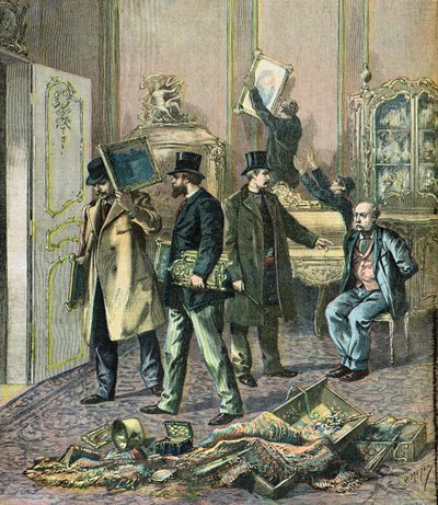Einbruch in einem großen Pariser Hotel von Henri Meyer
