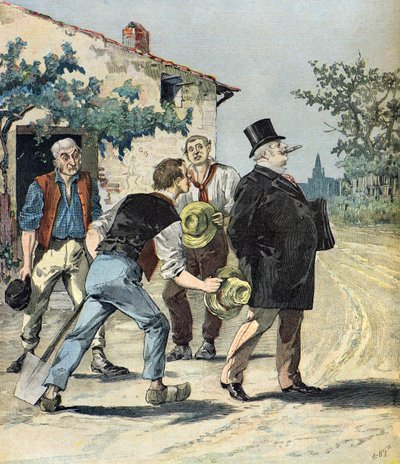 Karikatur der Kandidaten von Henri Meyer