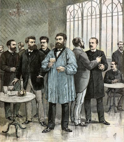 Abgeordnete in der Buvette der Nationalversammlung von Henri Meyer