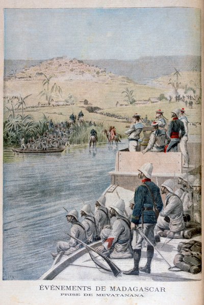 Ereignisse in Madagaskar: Die Eroberung von Mevatanana, 1895 von Henri Meyer