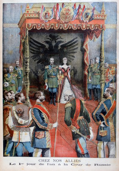 Neujahrsempfang am russischen Hof, 1897 von Henri Meyer