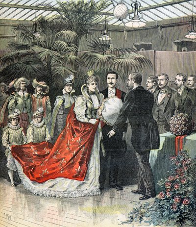 Pariser Wäscherinnen wählen ihre Königin von Henri Meyer